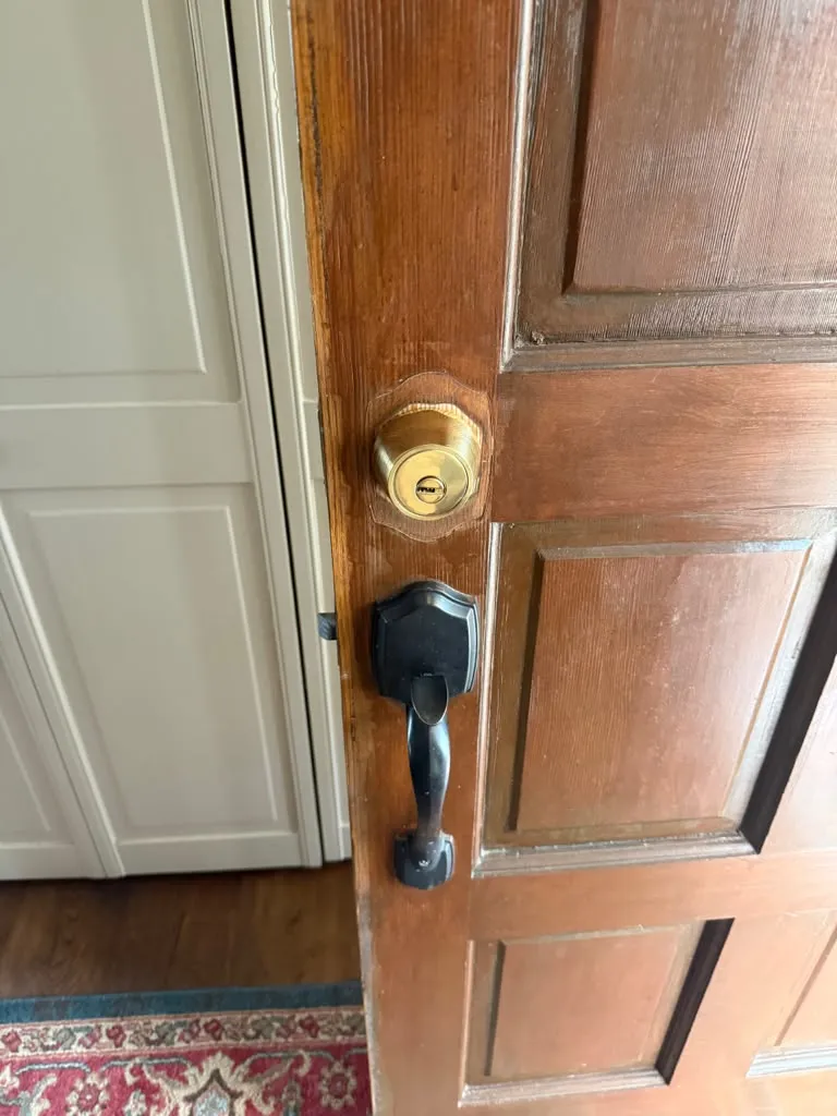High-security deadbolts on a house — Gainesville, GA
